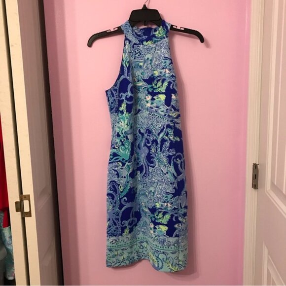 RESERVED- Lilly Pulitzer sea siren krista dress size 4 - Picture 1 of 3